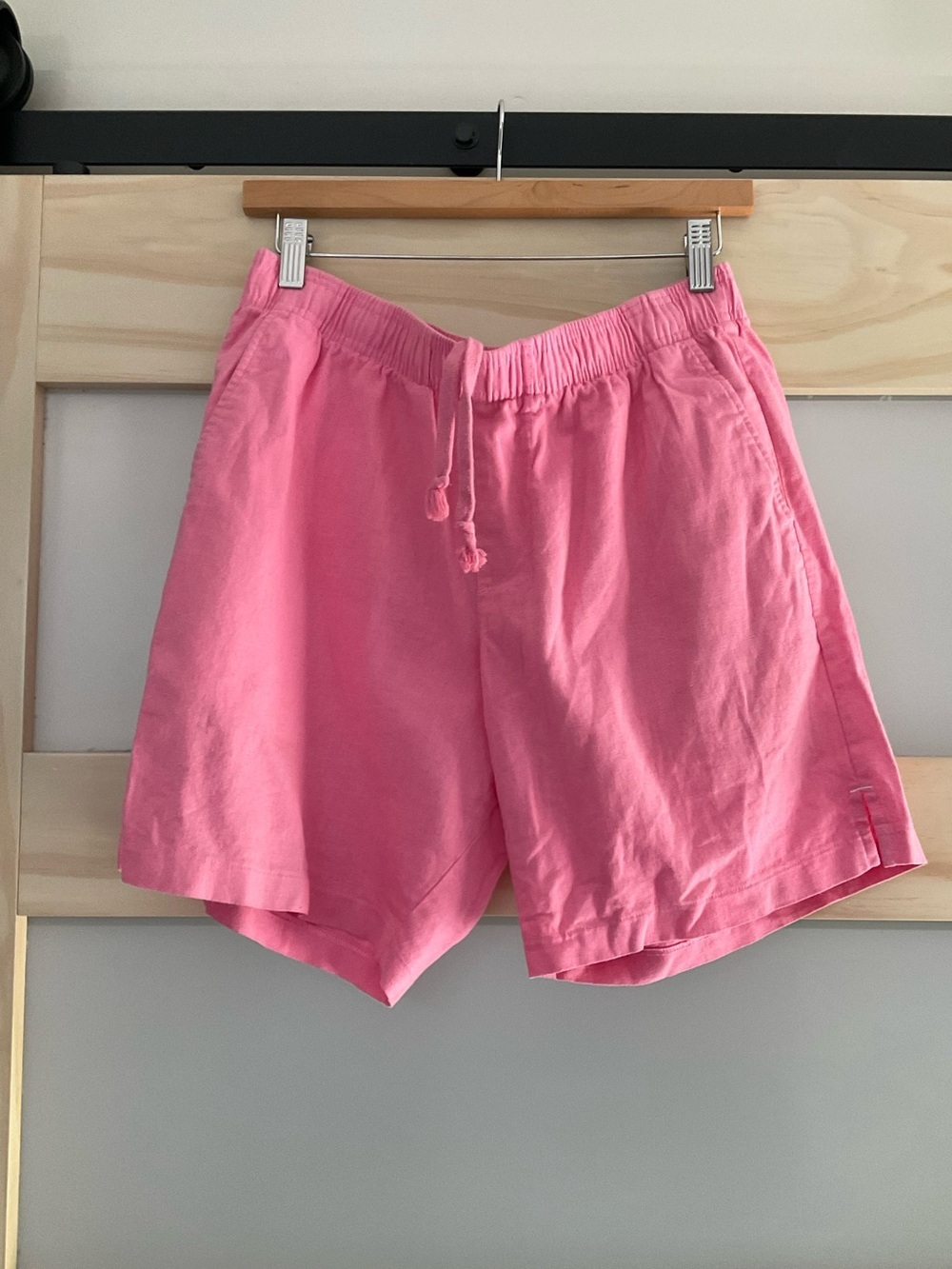Goodlife Linen Blend Drawstring Shorts Pink Men’s Large NWT Resort Coastal